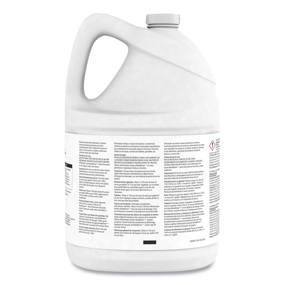 Breakdown Odor Eliminator, Fresh Scent, Liquid, 1 gal Bottle - Image 4