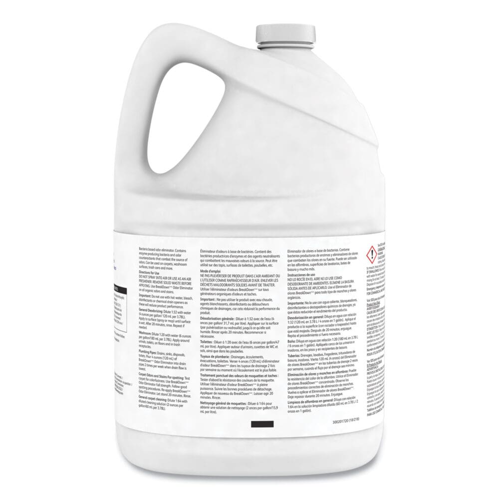 Breakdown Odor Eliminator, Cherry Almond Scent, Liquid, 1 gal Bottle, 4/Carton - Image 6