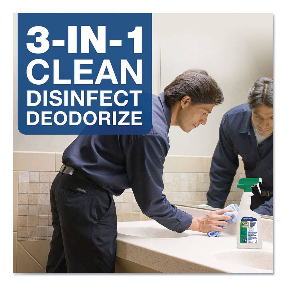 Disinfecting-Sanitizing Bathroom Cleaner, 32 oz Trigger Spray Bottle - Image 5