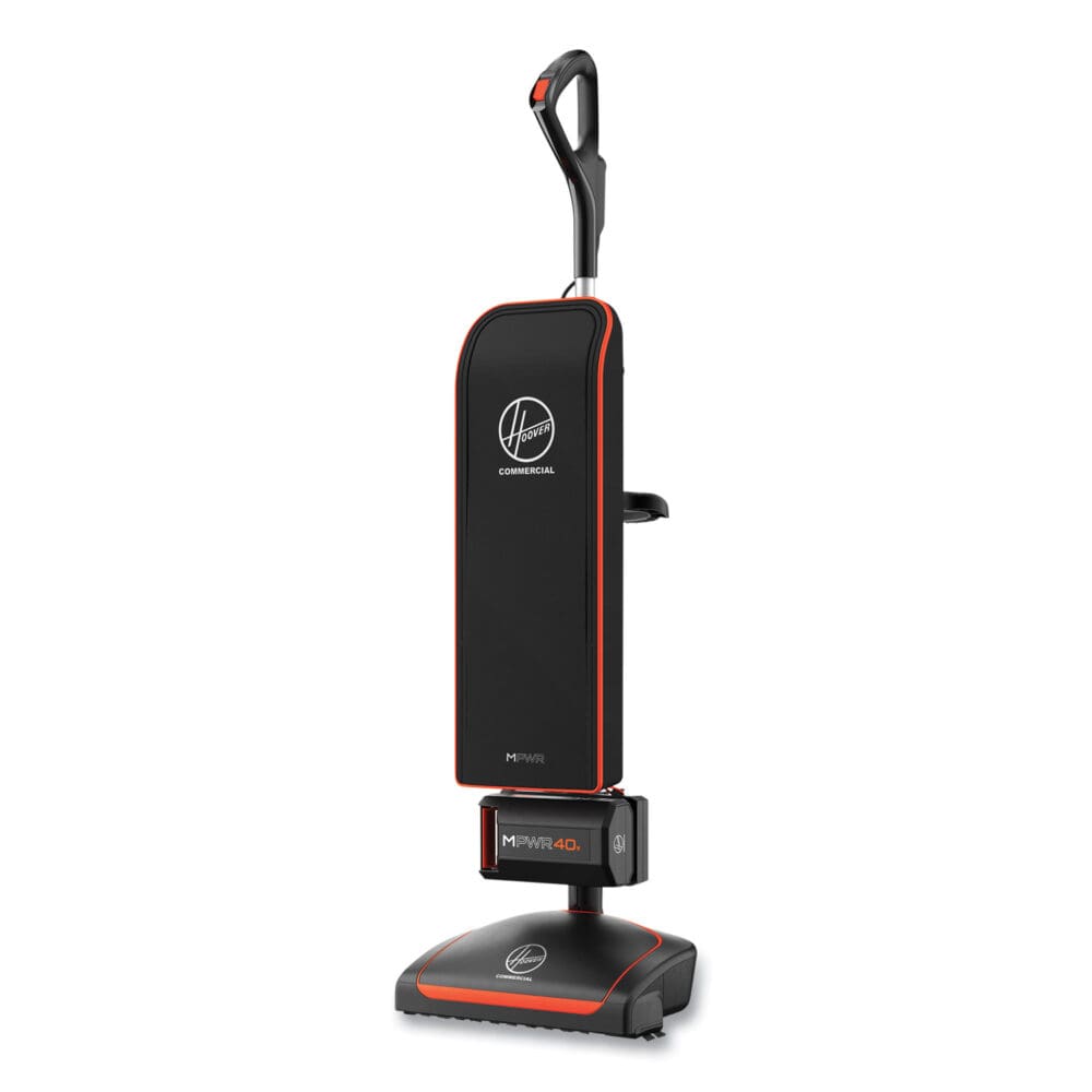 HVRPWR 40V Cordless Upright Vacuum, 13" Cleaning Path, Black/Orange - Image 4