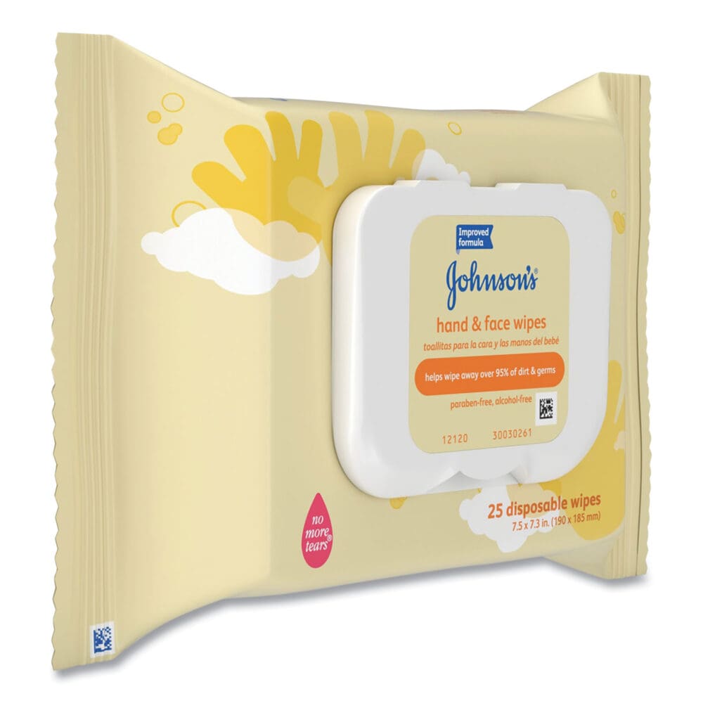 Hand and Body Wipes, Travel Pack, 1-Ply, Nonwoven Fiber, 7.3 x 7.5, Unscented, White, 25 Wipes/Pack - Image 4