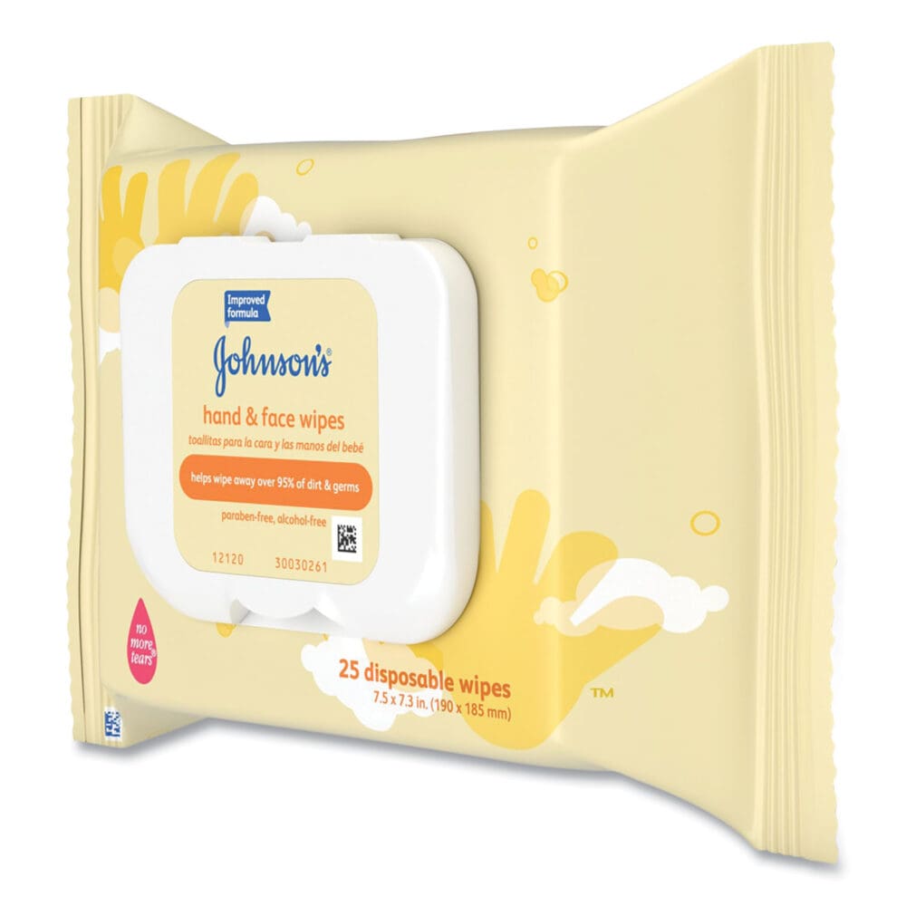 Hand and Body Wipes, Travel Pack, 1-Ply, Nonwoven Fiber, 7.3 x 7.5, Unscented, White, 25 Wipes/Pack - Image 5
