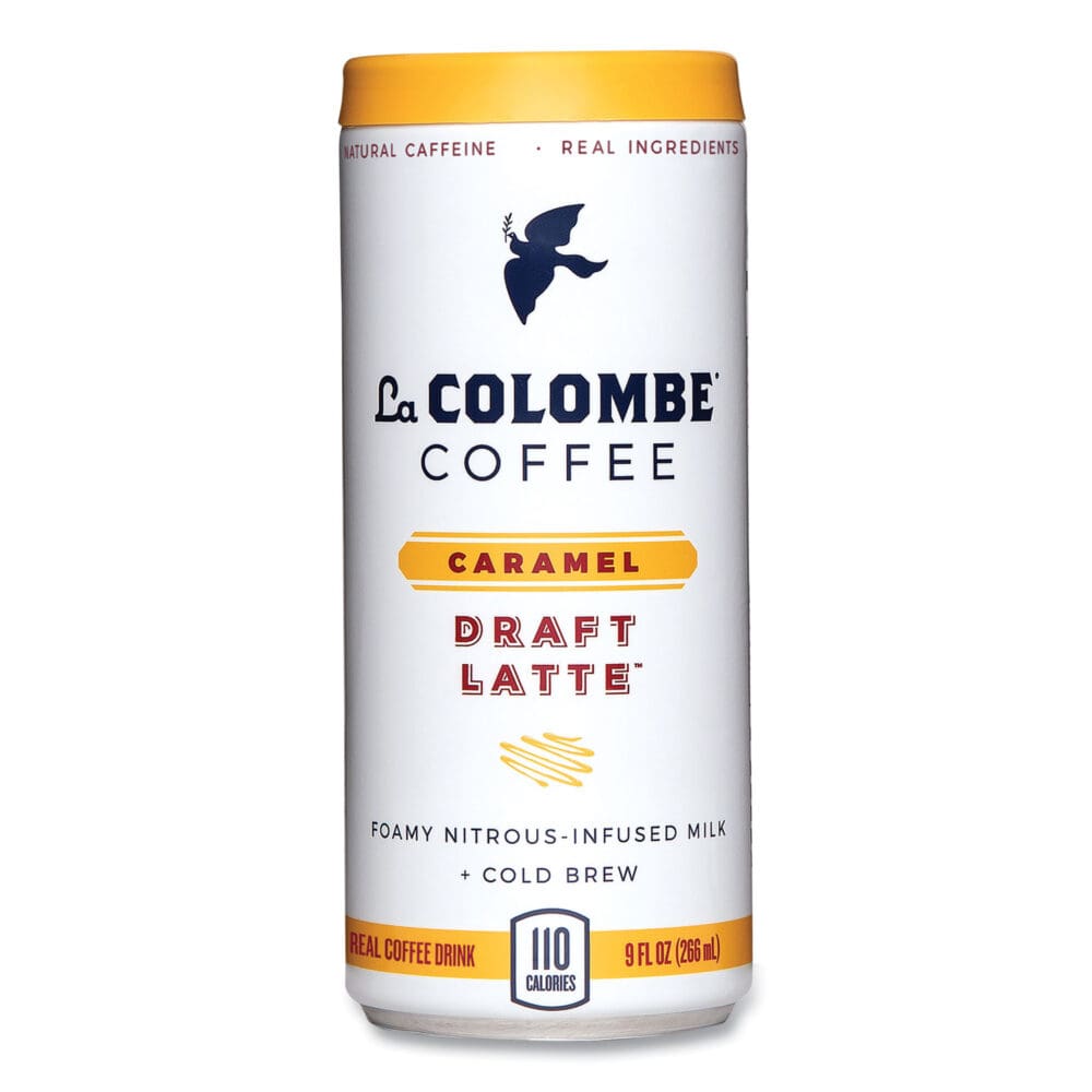 Cold Brew Draft Latte, Caramel, 9 oz Can, 12/Carton - Image 3