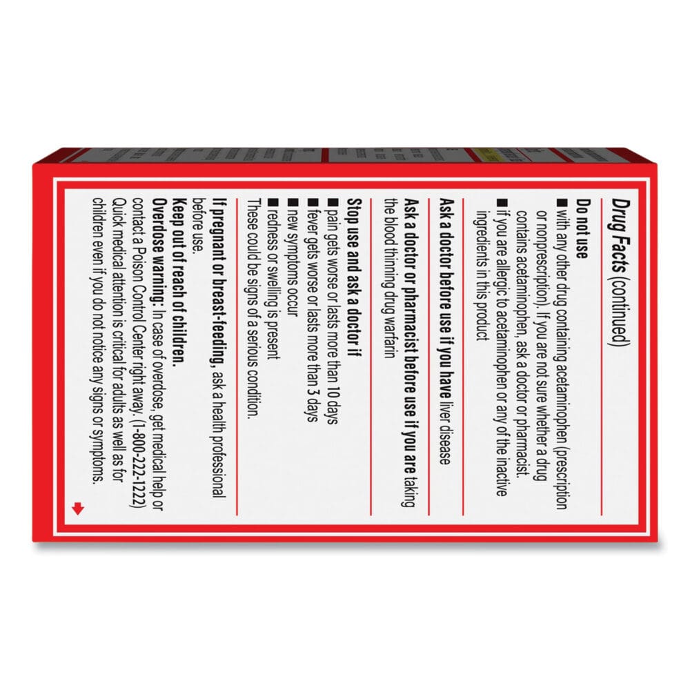 Extra Strength Pain Reliever Caplets, 24 Caplets - Image 2