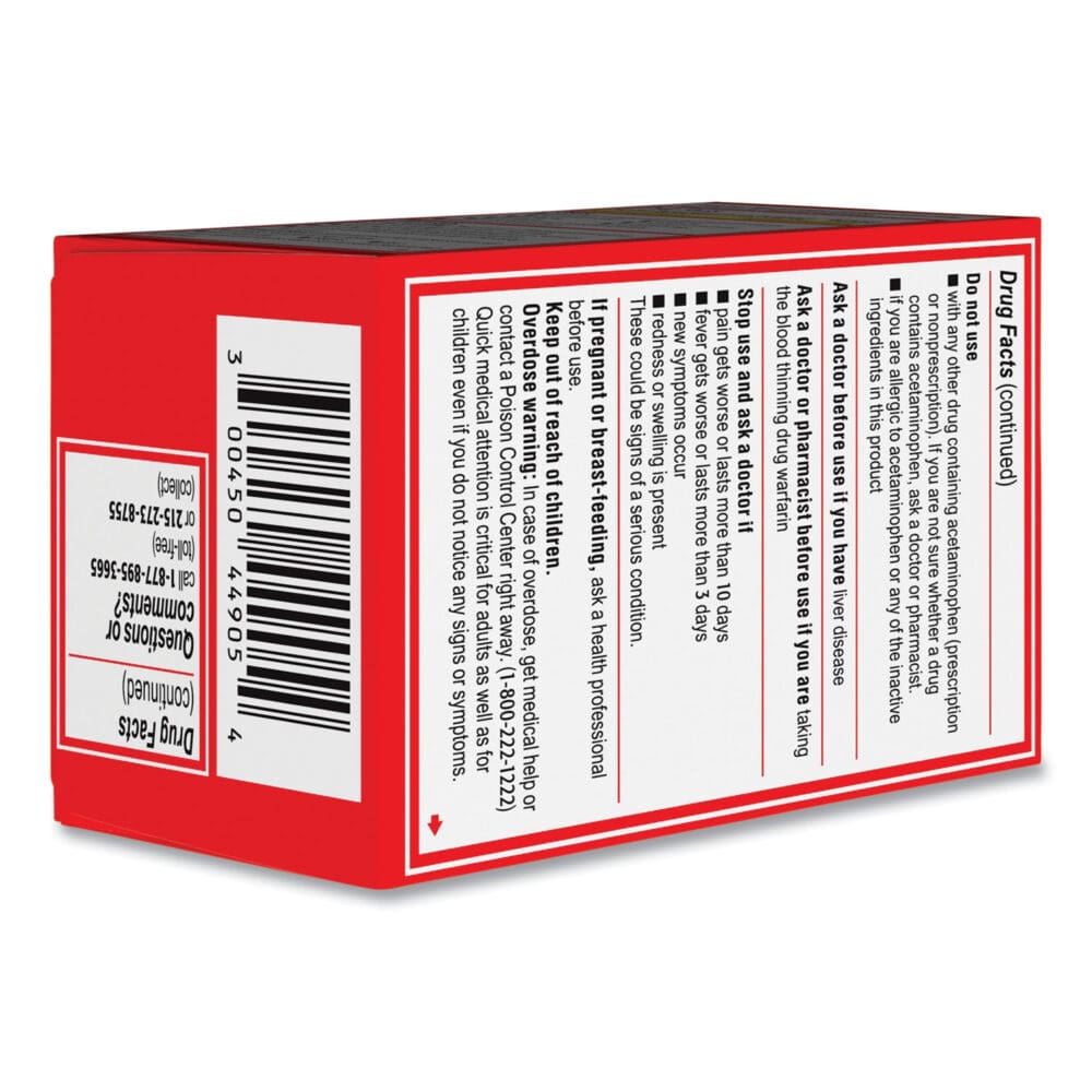 Extra Strength Pain Reliever Caplets, 24 Caplets - Image 4