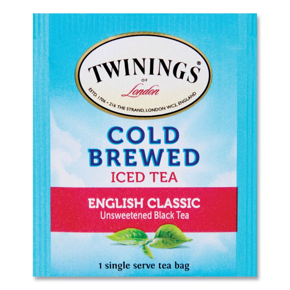 Cold Brew Iced Tea Bags, English Classic, 0.07 oz Tea Bag, 20/Box - Image 5