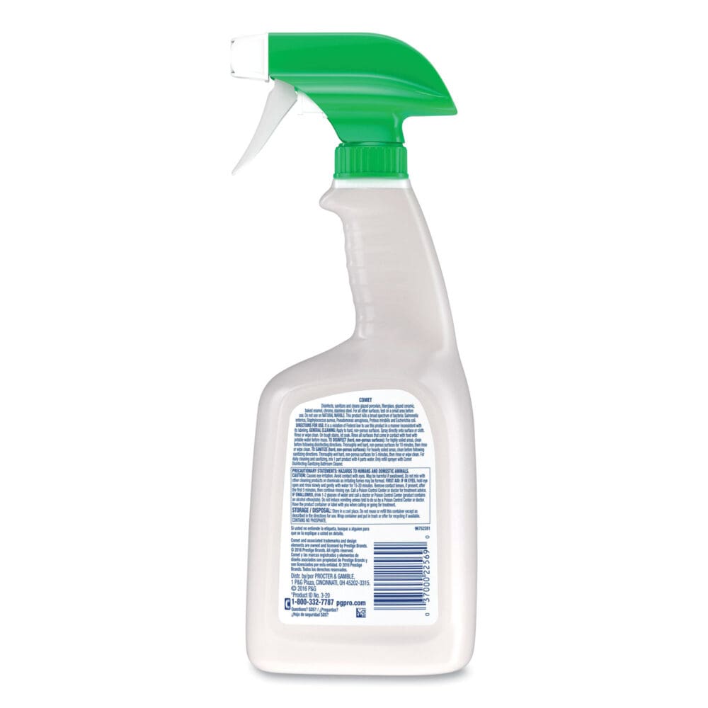 Disinfecting-Sanitizing Bathroom Cleaner, 32 oz Trigger Spray Bottle, 6/Carton - Image 2