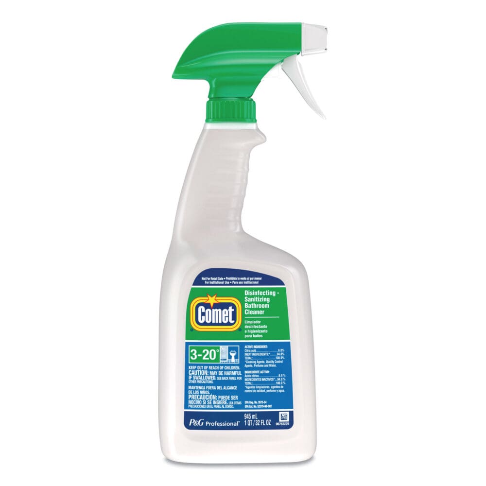 Disinfecting-Sanitizing Bathroom Cleaner, 32 oz Trigger Spray Bottle, 6/Carton - Image 7