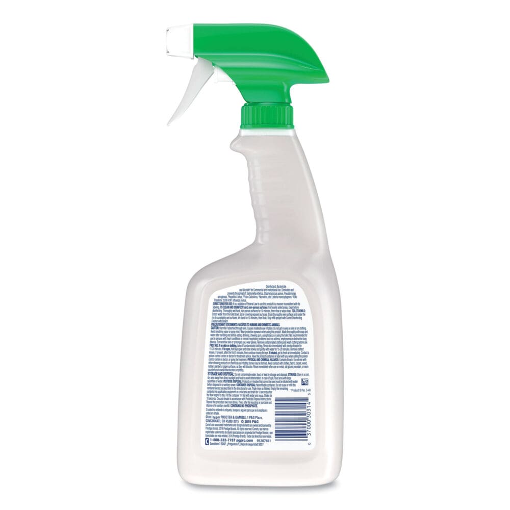 Disinfecting Cleaner with Bleach, 32 oz, Plastic Spray Bottle, Fresh Scent, 8/Carton - Image 6