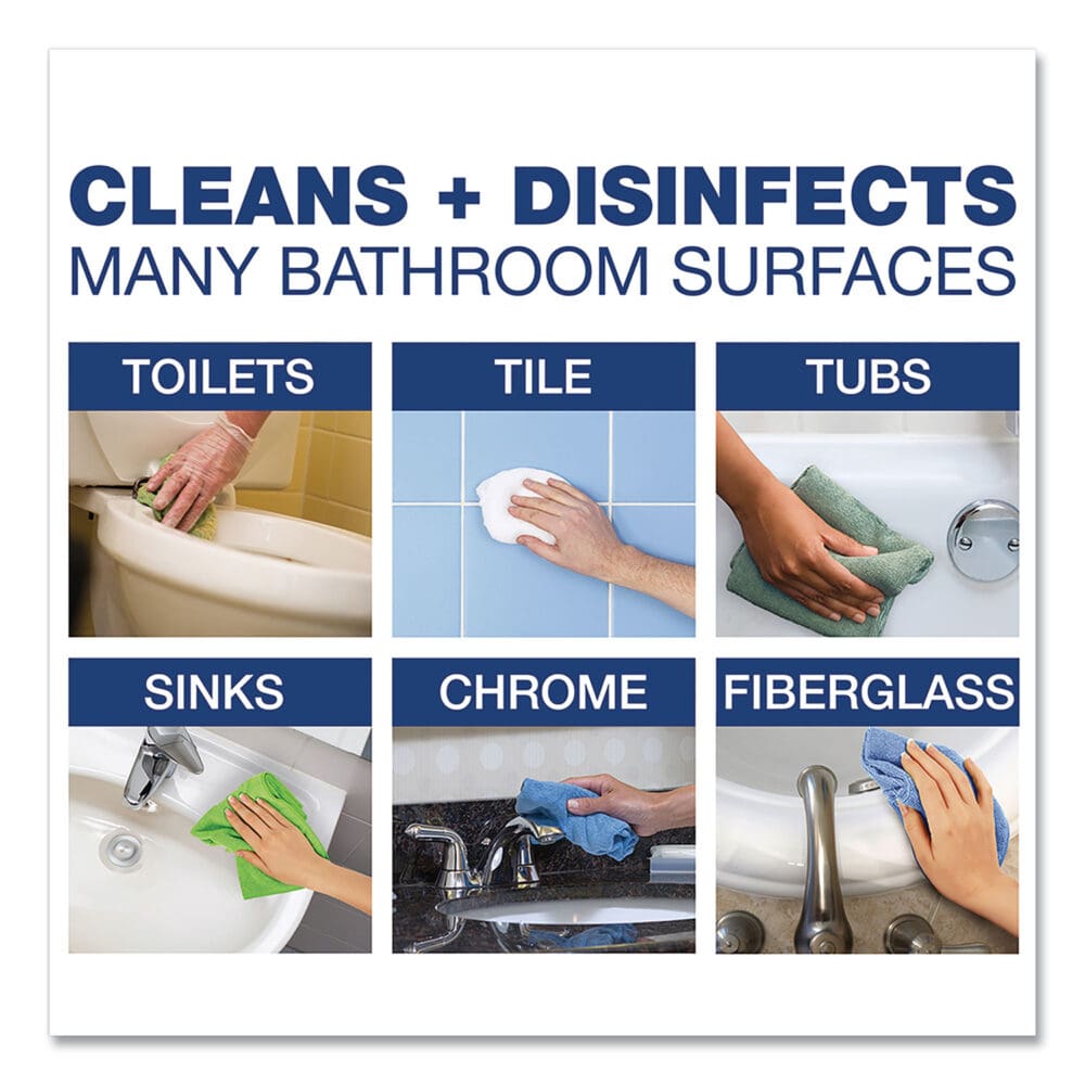 Disinfecting-Sanitizing Bathroom Cleaner, One Gallon Bottle, 3/Carton - Image 3