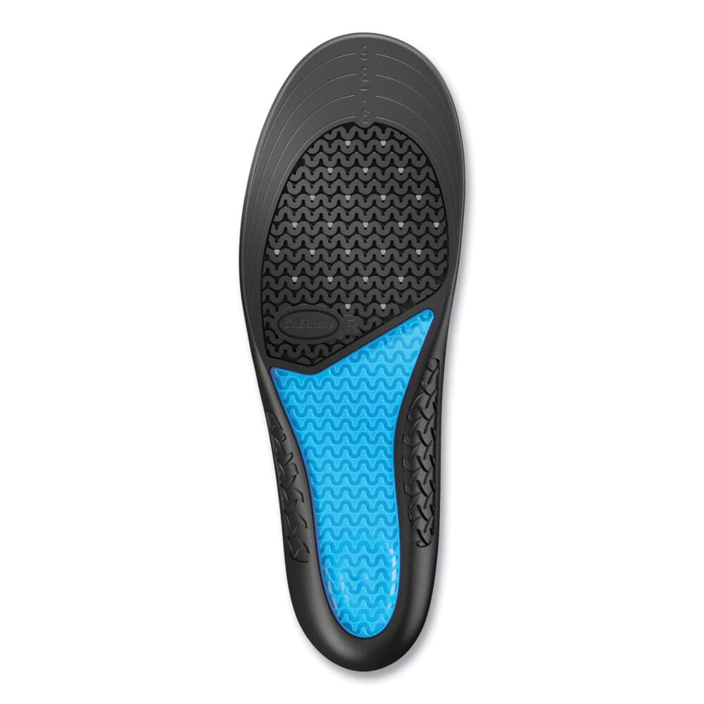 Comfort and Energy Work Massaging Gel Insoles, Women Sizes 6 to 11, Black/Blue, Pair - Image 3