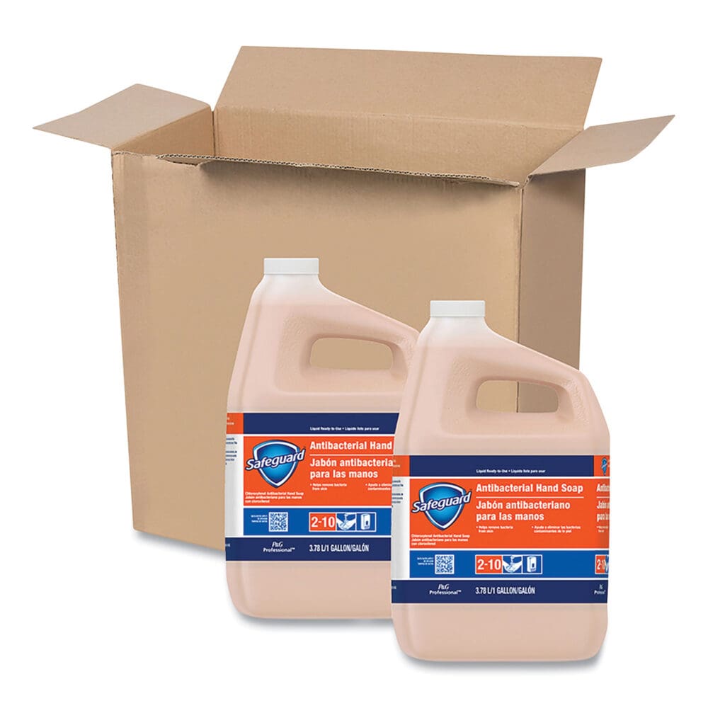 Antibacterial Liquid Hand Soap, Light Scent, 1 gal Bottle, 2/Carton - Image 8