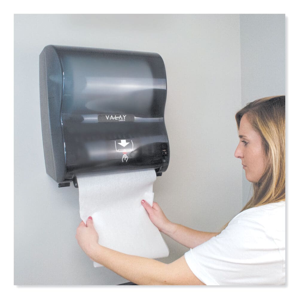 Valay 10 Inch Roll Towel Dispenser, 13.25 x 9 x 14.25, Black - Image 4