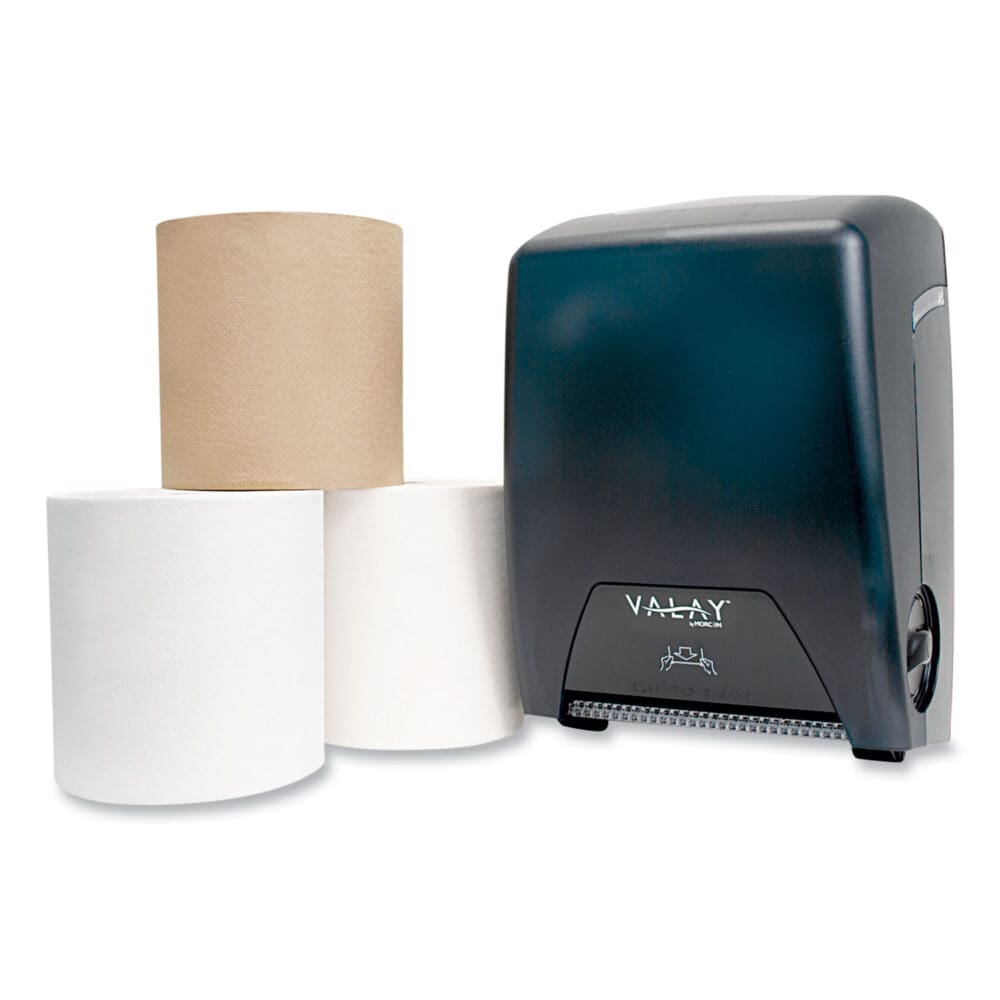 Valay Proprietary Roll Towel Dispenser, 11.75 x 8.5 x 14, Black - Image 4