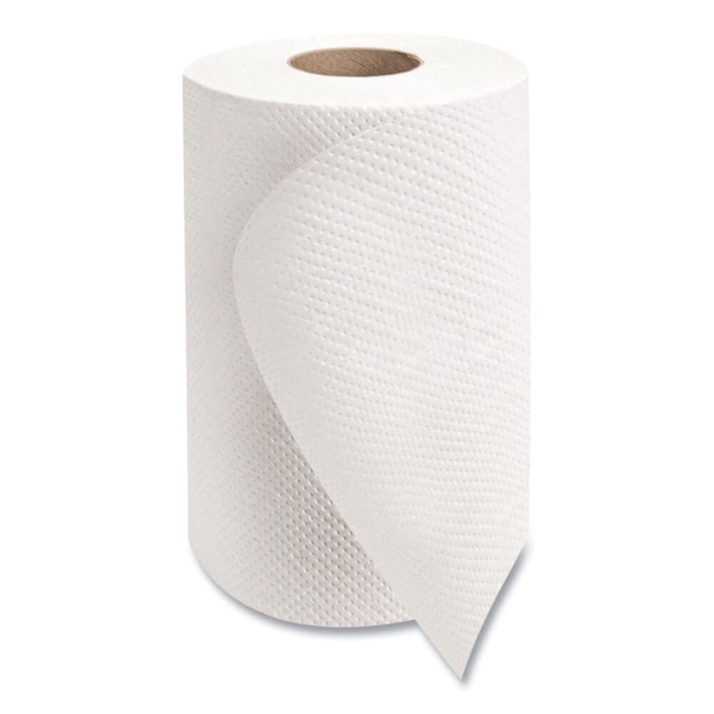 Morsoft Universal Roll Towels, 1-Ply, 8" x 350 ft, White, 12 Rolls/Carton - Image 5