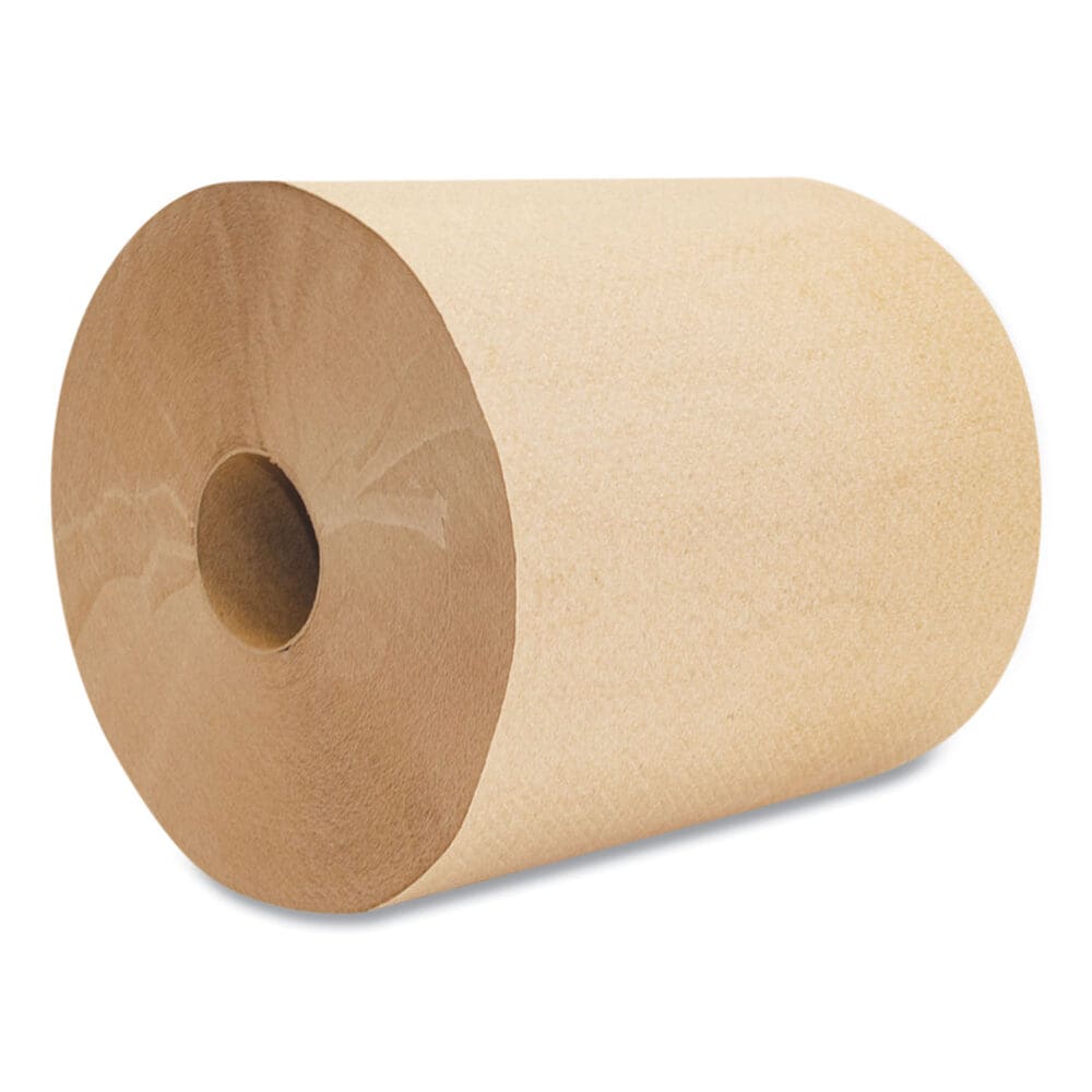 Morsoft Universal Roll Towels, 1-Ply, 8" x 800 ft, Brown, 6 Rolls/Carton - Image 4