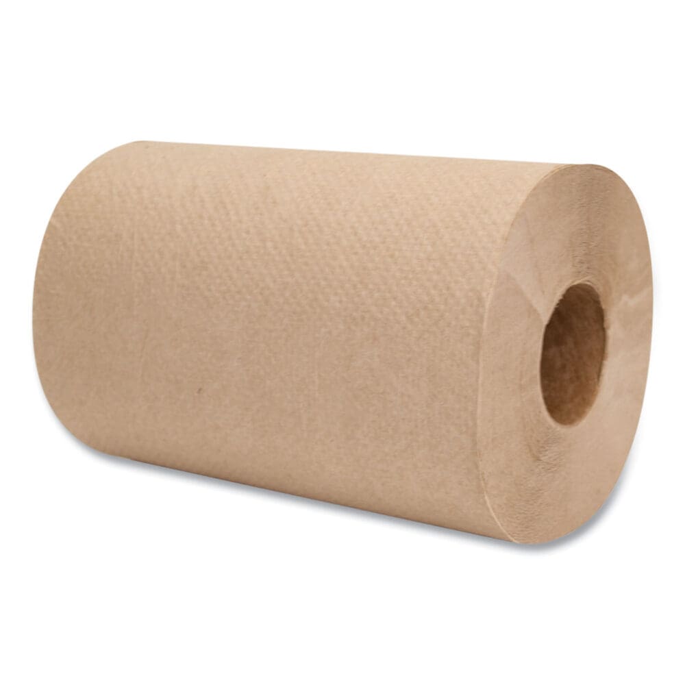 Morsoft Universal Roll Towels, 1-Ply, 8" x 350 ft, Brown, 12 Rolls/Carton - Image 4