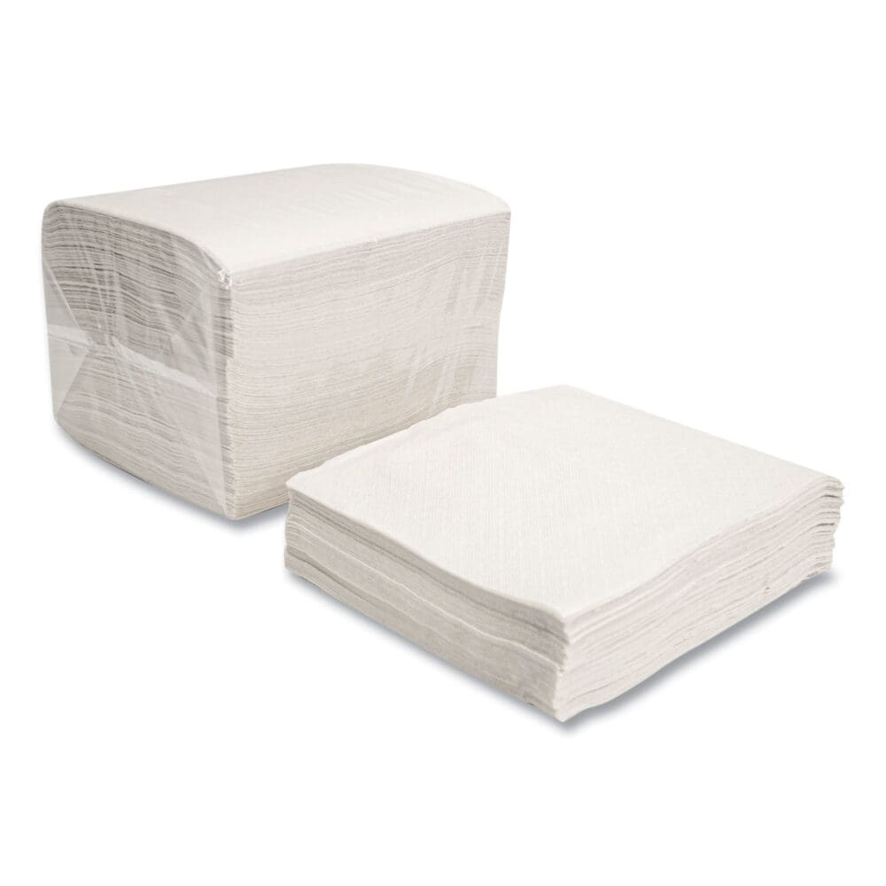 Morsoft Dinner Napkins, 1-Ply, 16 x 16, White, 250/Pack, 12 Packs/Carton - Image 4