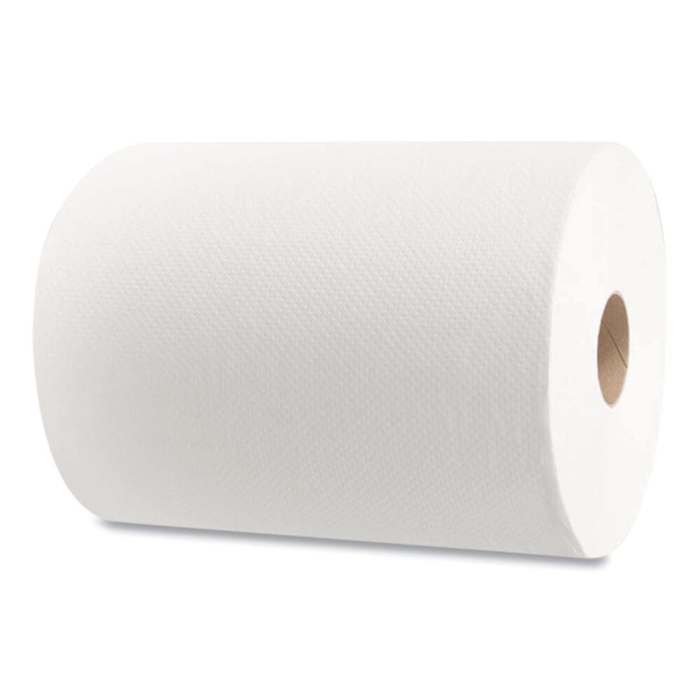 10 Inch Roll Towels, 1-Ply, 10" x 800 ft, White, 6 Rolls/Carton - Image 4