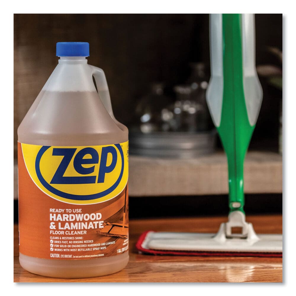 Hardwood and Laminate Cleaner, Fresh Scent, 1 gal, 4/Carton - Image 3