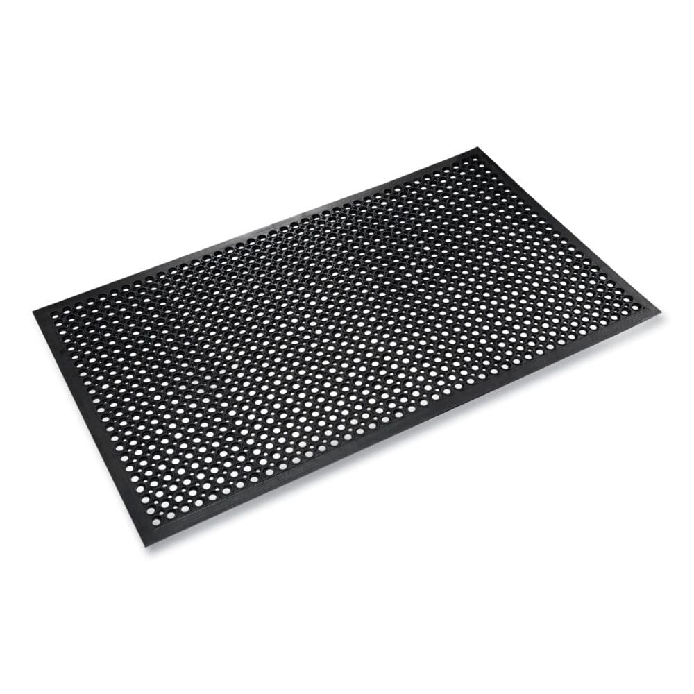 Safewalk-Light Drainage Safety Mat, Rubber, 36 x 60, Black - Image 3