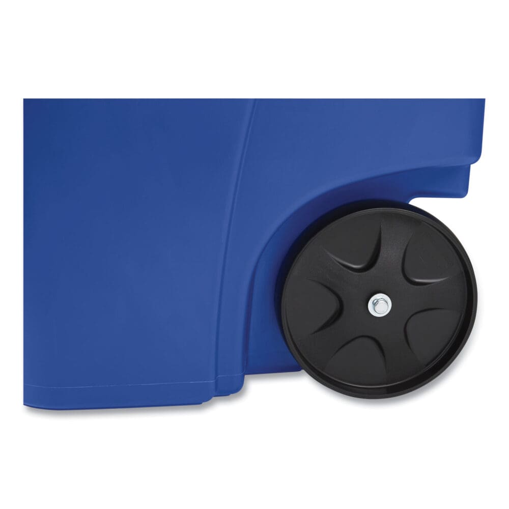 Square Brute Recycling Rollout Container, 50 gal, Plastic, Blue - Image 5