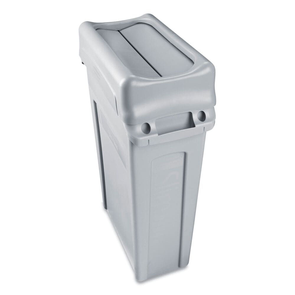 Swing Lid for Slim Jim Waste Container, Gray - Image 3