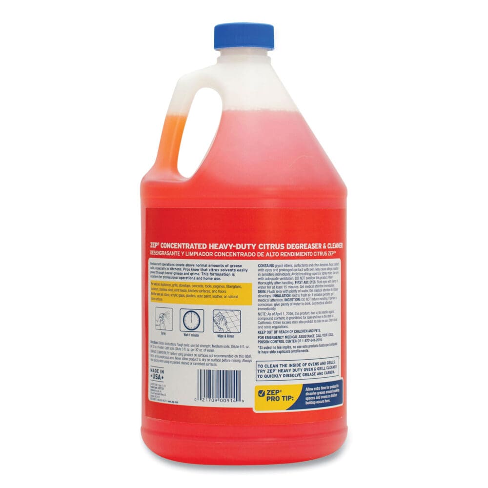 Cleaner and Degreaser, Citrus Scent, 1 gal Bottle - Image 3