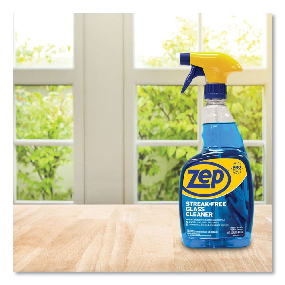 Streak-Free Glass Cleaner, Pleasant Scent, 32 oz Spray Bottle, 12/Carton - Image 3