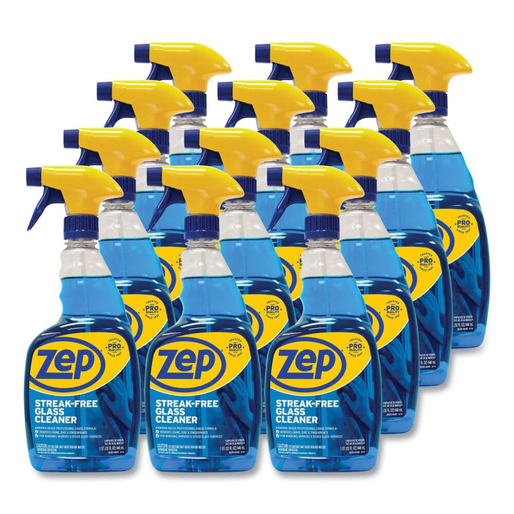 Streak-Free Glass Cleaner, Pleasant Scent, 32 oz Spray Bottle, 12/Carton - Image 2