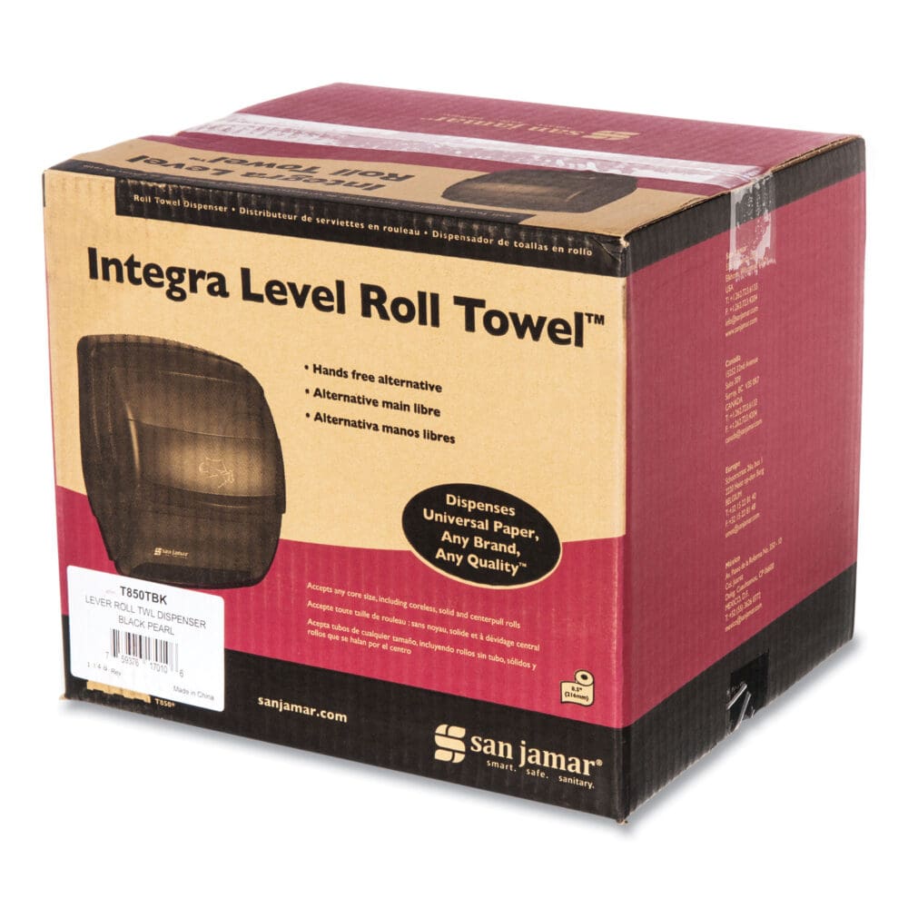 Integra Lever Roll Towel Dispenser, 11.5 x 11.25 x 13.5, Black Pearl - Image 8