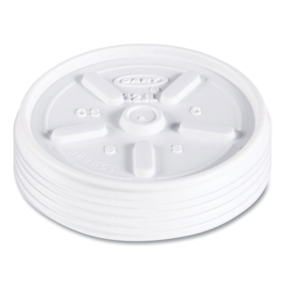 Plastic Lids for Foam Cups, Bowls and Containers, Vented, Fits 6-14 oz, White, 100/Pack, 10 Packs/Carton - Image 7