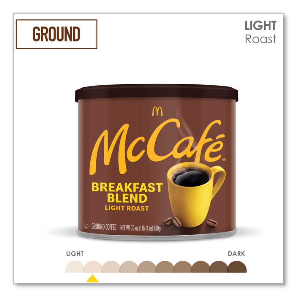 Ground Coffee, Breakfast Blend, 30 oz Can - Image 4