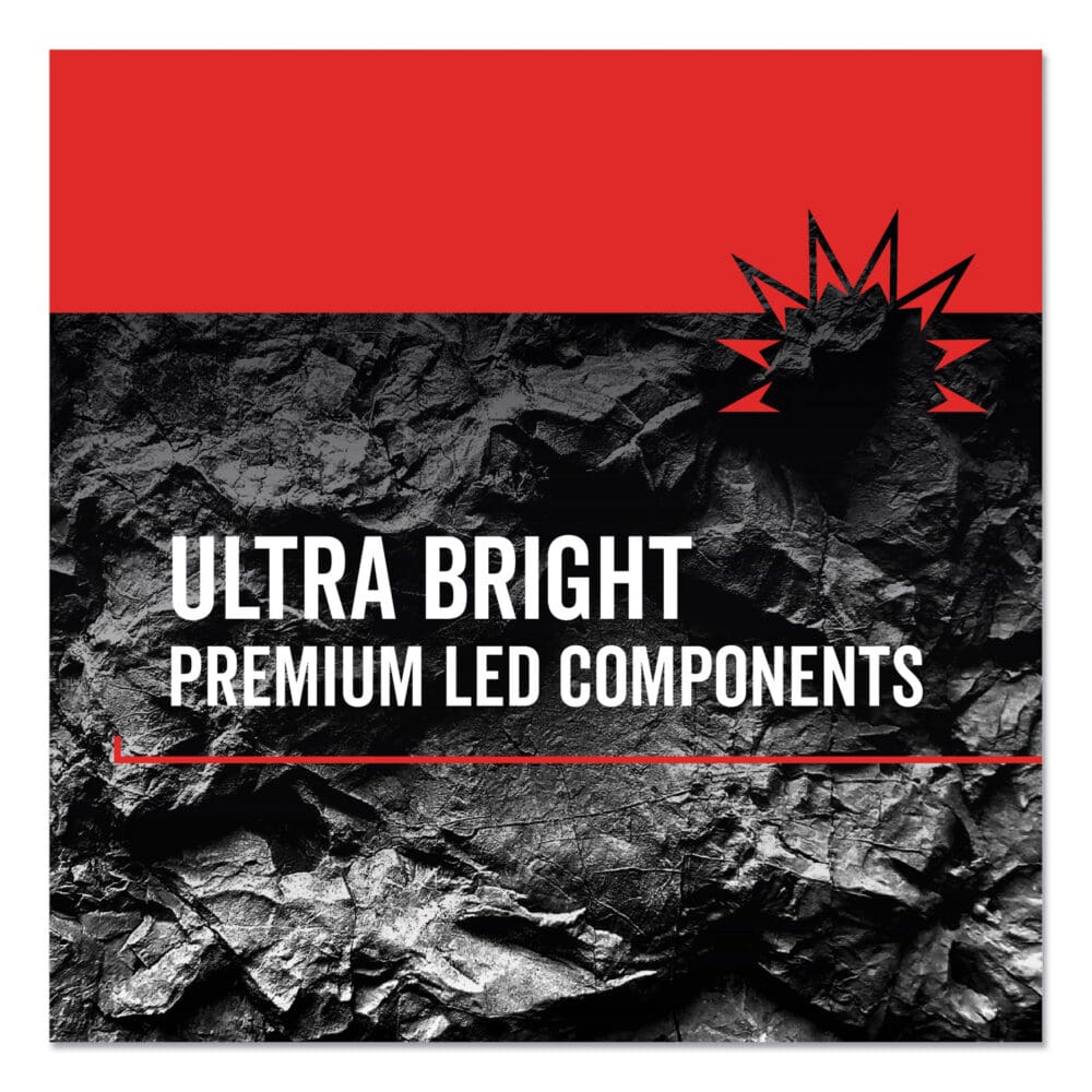 Virtually Indestructible LED Headlight, 3 AAA Batteries (Included), 30 m Projection, Black - Image 3