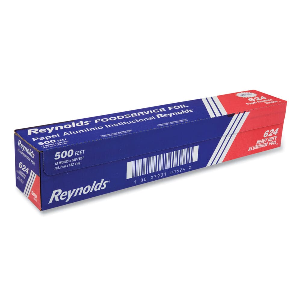 Heavy Duty Aluminum Foil Roll, 18" x 500 ft, Silver - Image 4