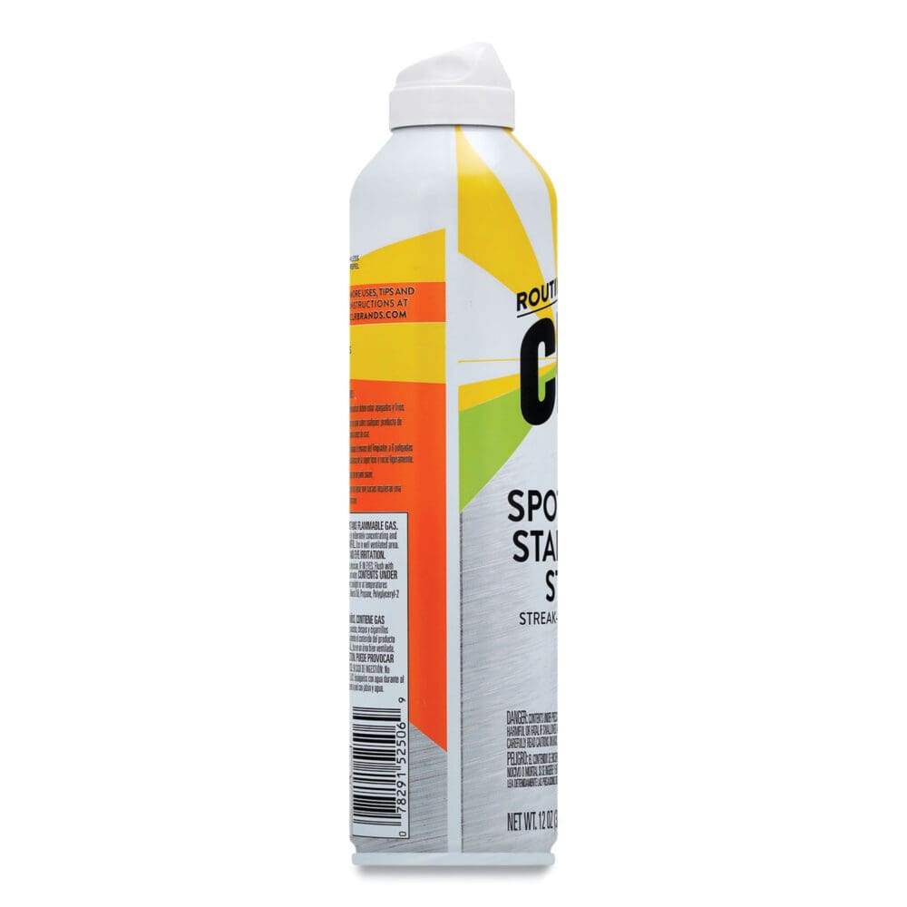 Spot-Free Stainless Steel Cleaner, Citrus, 12 oz Can, 6/Carton - Image 2