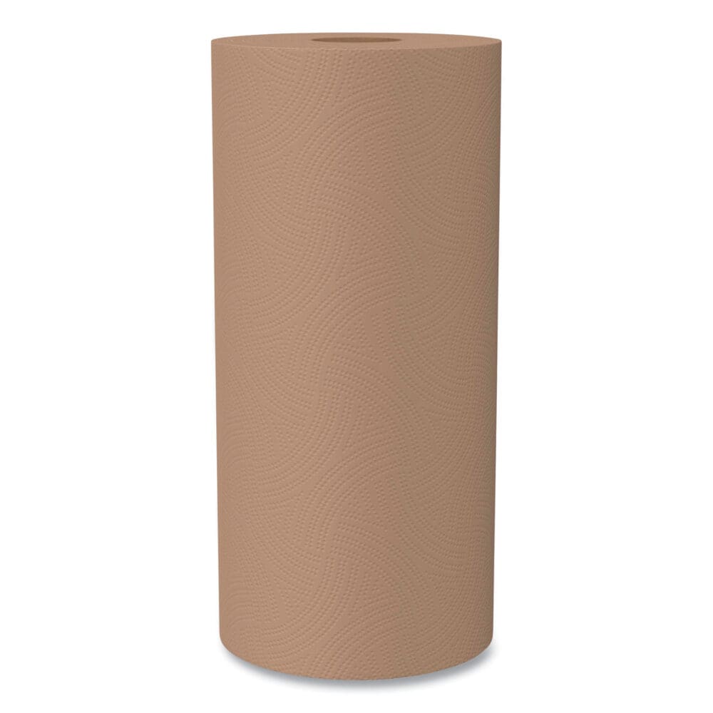 Natural Unbleached 100% Recycled Paper Kitchen Towel Rolls, 2-Ply, Individually Wrapped, 11 x 9, 120/Roll, 30 Rolls/Carton - Image 3
