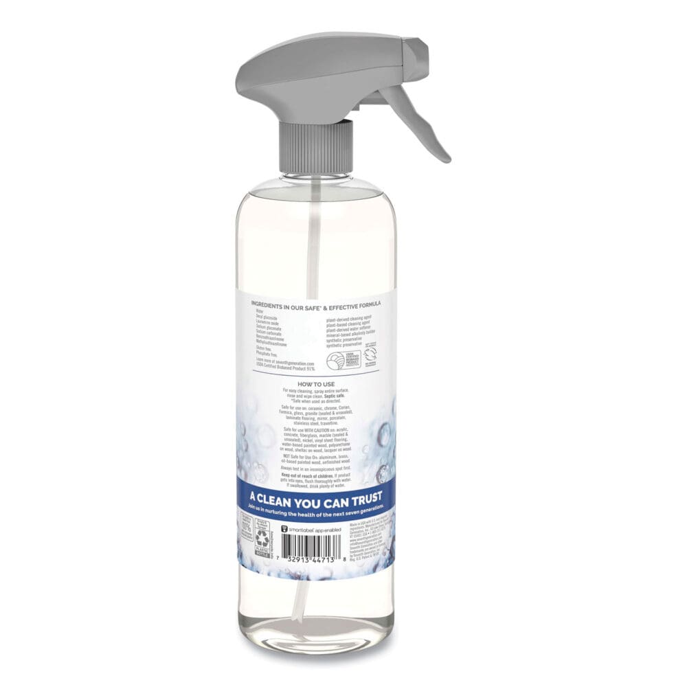 Natural All-Purpose Cleaner, Free and Clear/Unscented, 23 oz Trigger Spray Bottle, 8/Carton - Image 3