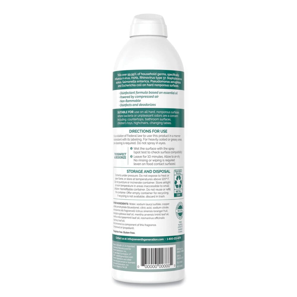 Disinfectant Sprays, Eucalyptus/Spearmint/Thyme, 13.9 oz Spray Bottle, 8/Carton - Image 5