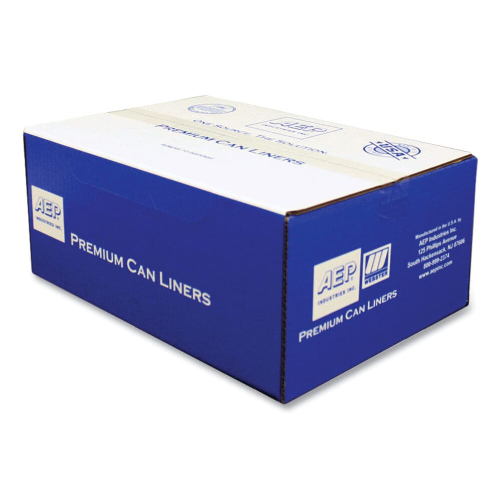 Can Liners, 60 gal, 1.55 mil, 39" x 56", Gray, 10 Bags/Roll, 5 Rolls/Carton - Image 4