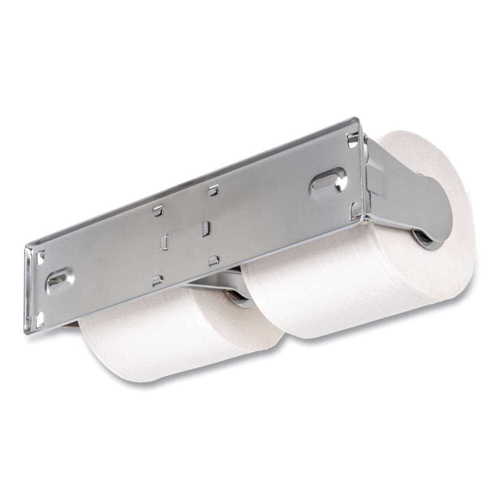 Locking Toilet Tissue Dispenser, 12.38 x 4.5 x 2.75, Chrome - Image 3