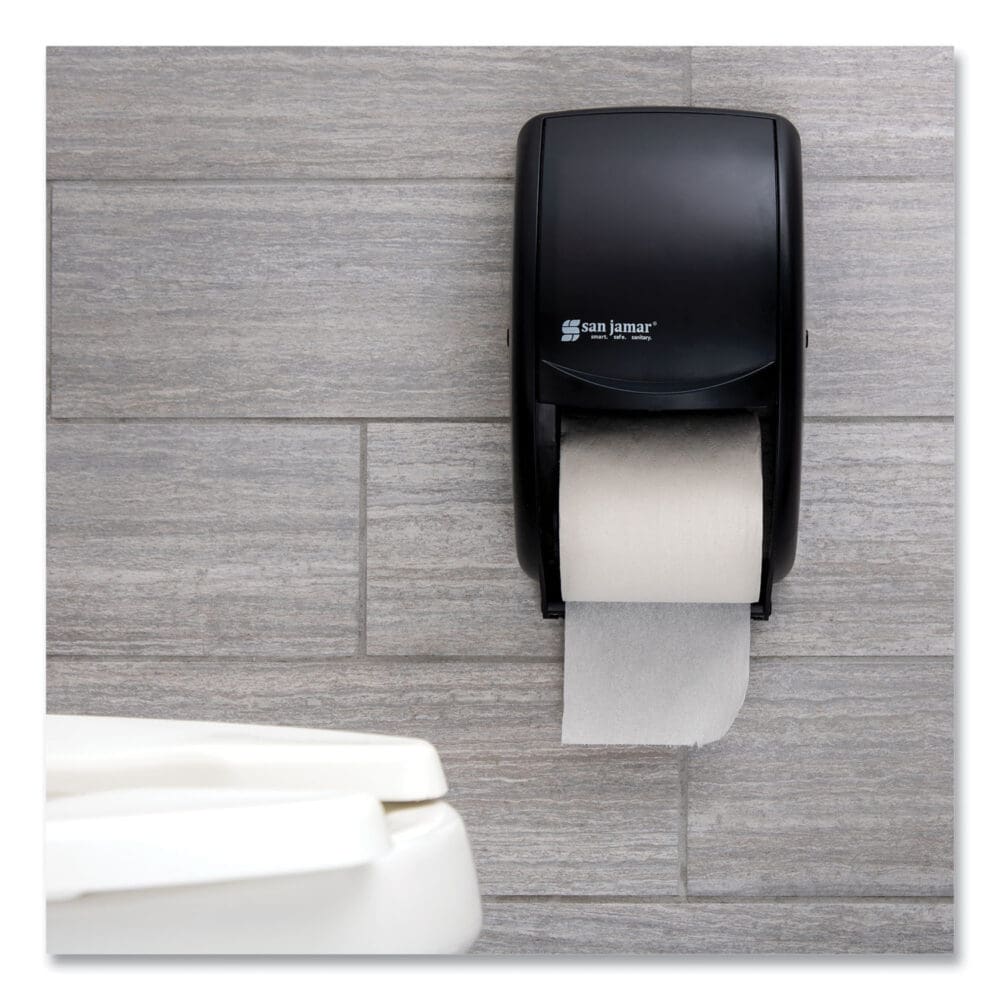Duett Standard Bath Tissue Dispenser, 2 Roll, 7.5 x 7 x 12.75, Black Pearl - Image 6