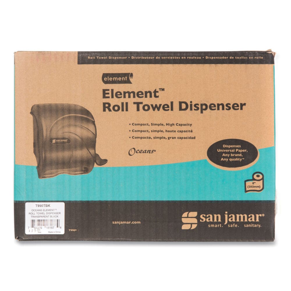 Element Lever Roll Towel Dispenser, Oceans, 12.5 x 8.5 x 12.75, Black Pearl - Image 4