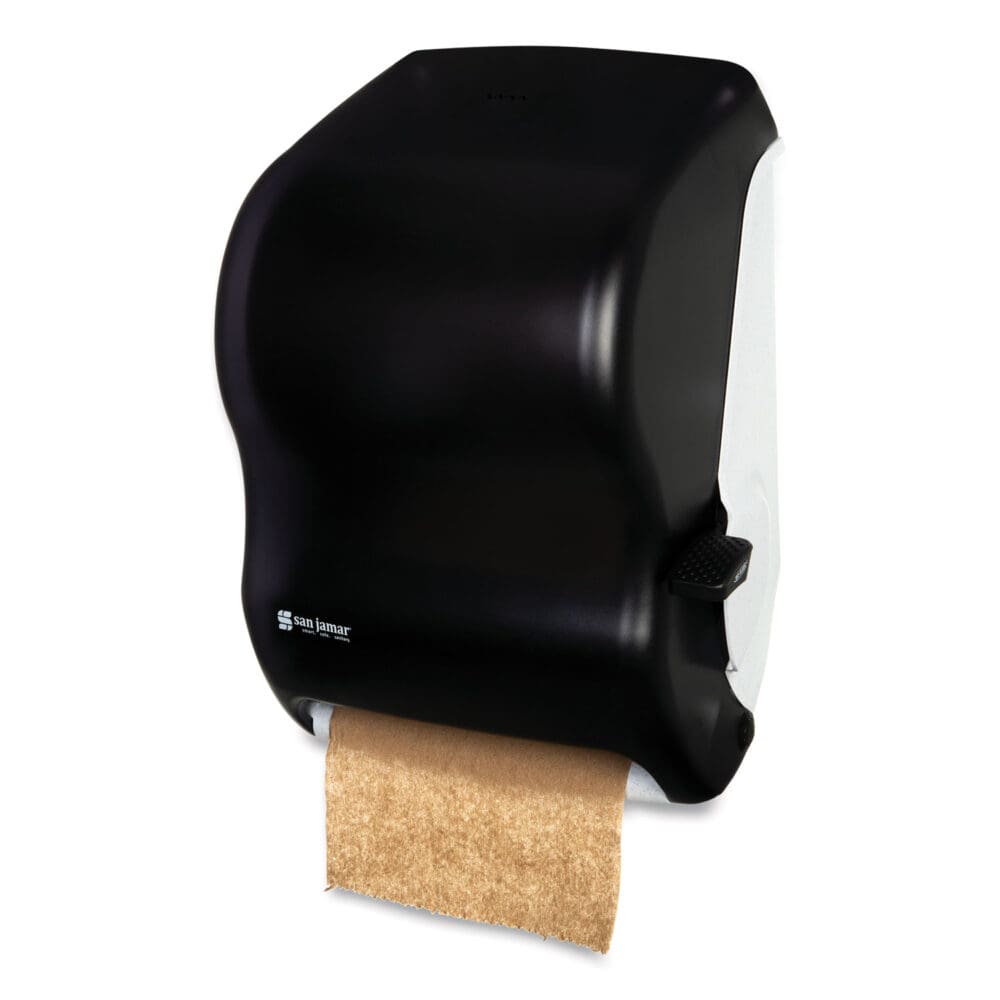 Lever Roll Towel Dispenser, Classic, 12.94 x 9.25 x 16.5, Transparent Black Pearl - Image 7