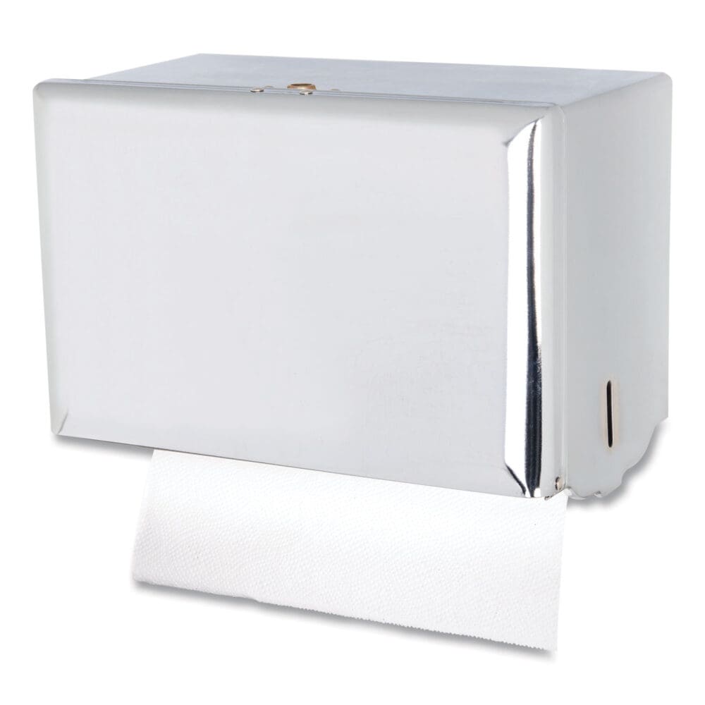 Singlefold Paper Towel Dispenser, 10.75 x 6 x 7.5, Chrome - Image 6