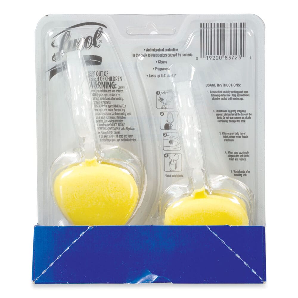 Hygienic Automatic Toilet Bowl Cleaner, Lemon Breeze, 2/Pack - Image 4