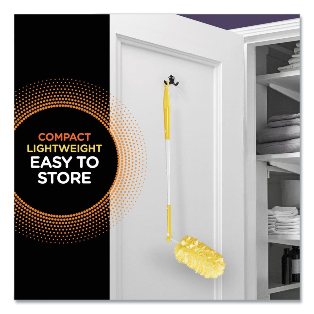 Heavy Duty Dusters with Extendable Handle, Plastic Handle Extends to 3 ft, 1 Handle and 3 Dusters/Kit, 6 Kits/Carton - Image 3