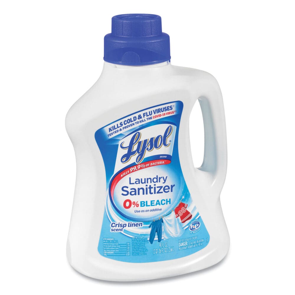 Laundry Sanitizer, Liquid, Crisp Linen, 90 oz, 4/Carton - Image 6