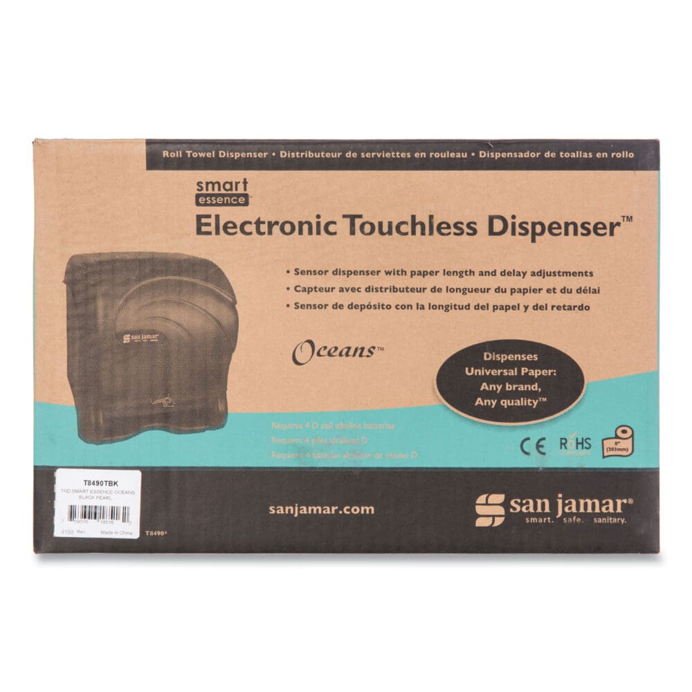 Oceans Smart Essence Electronic Towel Dispenser, 11.88 x 9.1 x 14.4, Black - Image 6