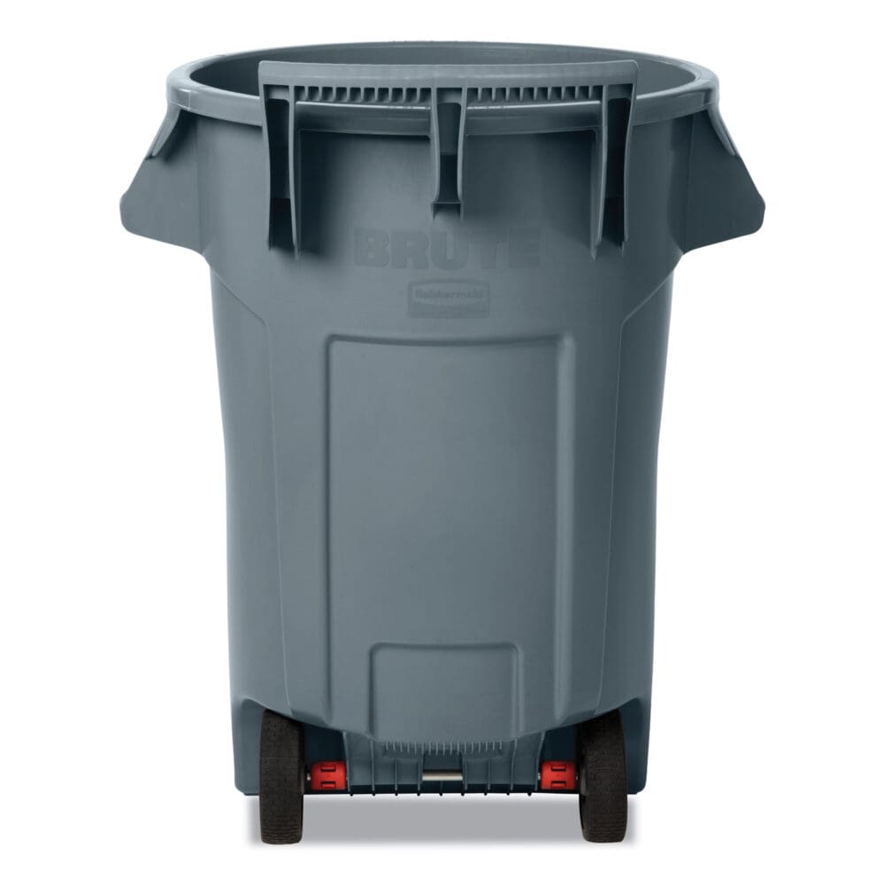 Vented Wheeled BRUTE Container, 44 gal, Plastic, Gray - Image 2